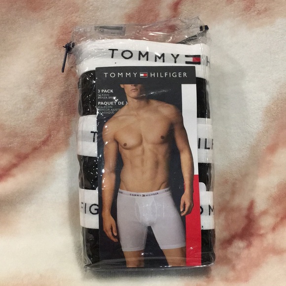 Tommy Hilfiger 3 pack Classic Boxer Brief Mens Size Large 36-38 Black NWT sealed - Picture 4 of 13